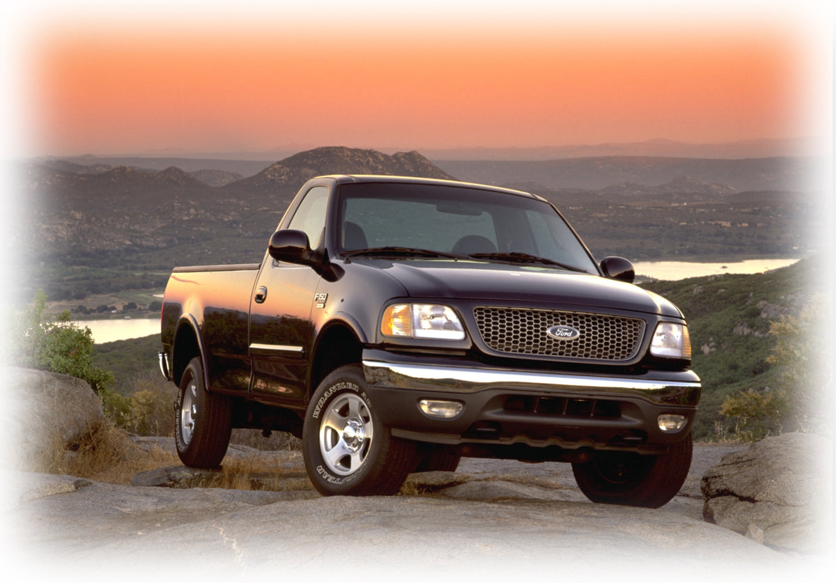 This archival image documents the 2000 Ford F-150 scenic and is preserved in the Ford Heritage Vault as part of Ford Motor Company's historic photographic archive. Free for personal, non-commercial use. Ford Heritage Vault reference AR-2008-8.1.2....