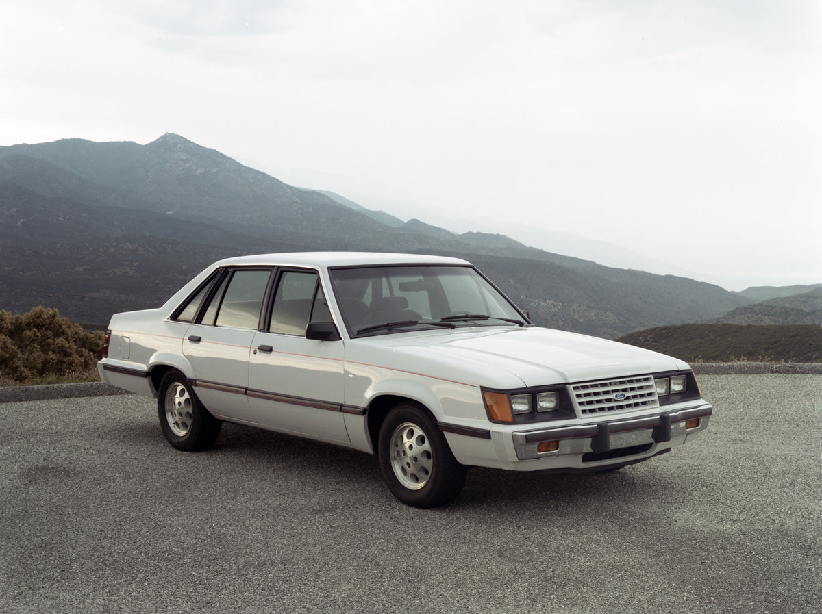 This archival image documents the 1985 Ford LTD LX and is preserved in the Ford Heritage Vault as part of Ford Motor Company's historic photographic archive. Free for personal, non-commercial use. Ford Heritage Vault reference AR-2008-8.1.2.7123.
