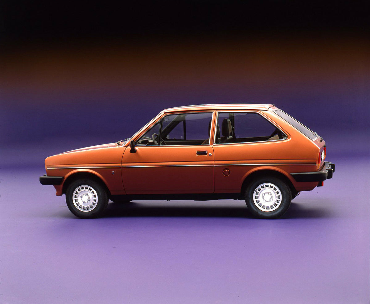 This archival image documents the 1981 Ford Fiesta 1.3 Ghia Mark I in studio and is preserved in the Ford Heritage Vault as part of Ford Motor Company's historic photographic archive. Free for personal, non-commercial use. Ford Heritage Vault refe...