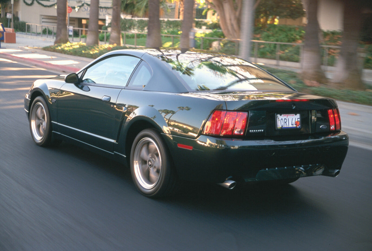 This archival image documents the 2001 Ford Mustang Bullitt and is preserved in the Ford Heritage Vault as part of Ford Motor Company's historic photographic archive. Free for personal, non-commercial use. Ford Heritage Vault reference AR-2008-8.1...
