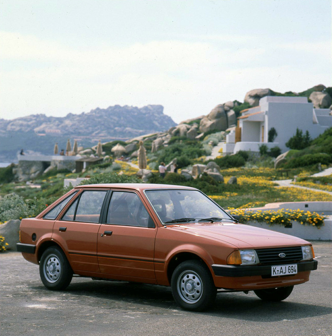 This archival image documents the 1980 Ford Escort Mark III LHD press introduction in Sardinia and is preserved in the Ford Heritage Vault as part of Ford Motor Company's historic photographic archive. Free for personal, non-commercial use. Ford H...