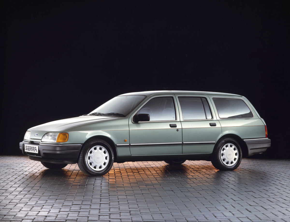 This archival image documents the 1989 Ford Sierra Mark II Estate in studio and is preserved in the Ford Heritage Vault as part of Ford Motor Company's historic photographic archive. Free for personal, non-commercial use. Ford Heritage Vault refer...