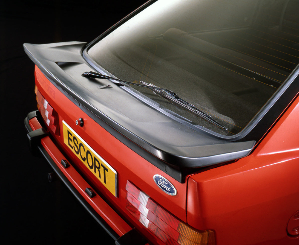 This archival image documents the 1980 Ford Escort Mark II XR3 bumper closeup and is preserved in the Ford Heritage Vault as part of Ford Motor Company's historic photographic archive. Free for personal, non-commercial use. Ford Heritage Vault ref...