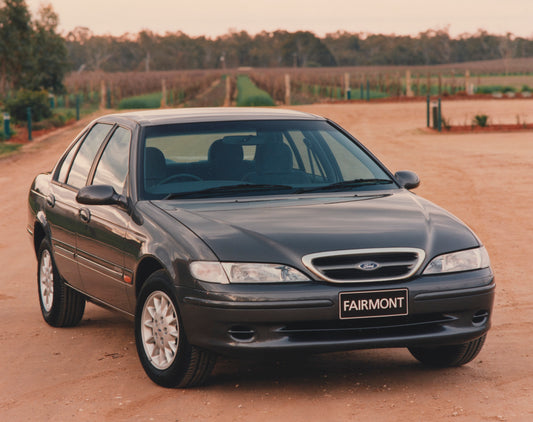 1996 Ford EL Falcon Fairmont Sedan Front End View Near Vineyard FAP-2011-3 HV 1996-0108