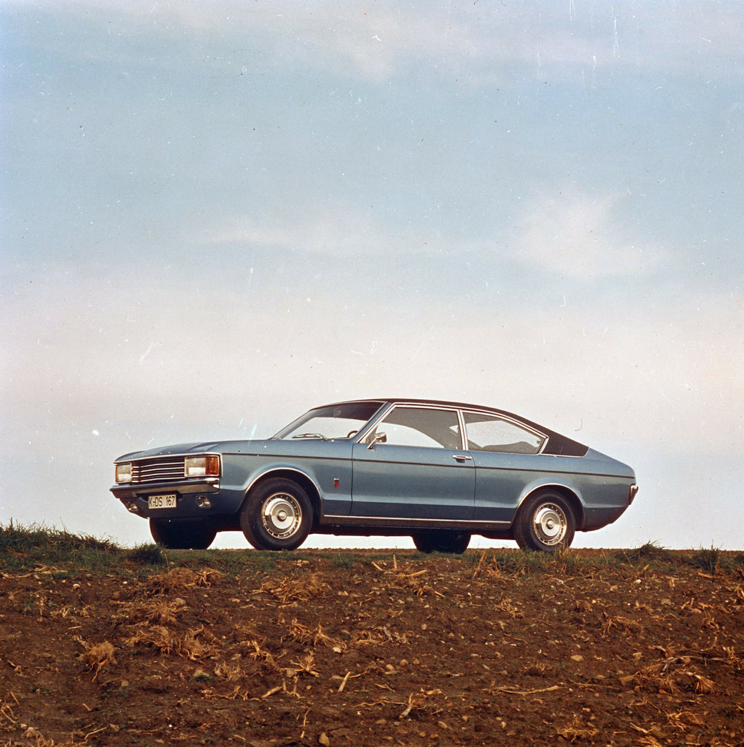 This archival image documents the 1974 Ford Granada Mark I low view on dirt road and is preserved in the Ford Heritage Vault as part of Ford Motor Company's historic photographic archive. Free for personal, non-commercial use. Ford Heritage Vault ...