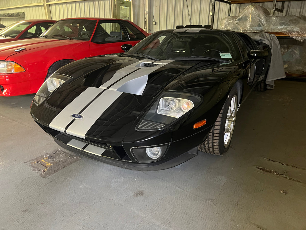This archival image documents the 2005 Ford GT VIN #116 and is preserved in the Ford Heritage Vault as part of Ford Motor Company's historic photographic archive. Free for personal, non-commercial use. Ford Heritage Vault reference AR-2024-9.3.1.14.