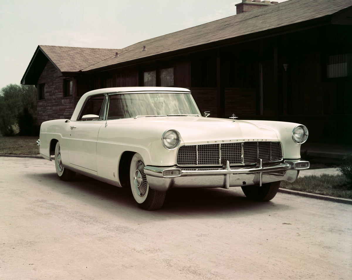 This archival image documents the 1956 Lincoln Continental Mark II and is preserved in the Ford Heritage Vault as part of Ford Motor Company's historic photographic archive. Free for personal, non-commercial use. Ford Heritage Vault reference AR-2...