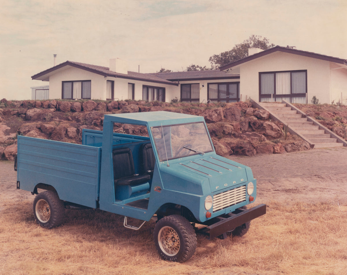 This archival image documents the 1972 Ford Fiera Passenger Side Front End View in Front Yard FAP-2011-3 and is preserved in the Ford Heritage Vault as part of Ford Motor Company's historic photographic archive. Free for personal, non-commercial u...