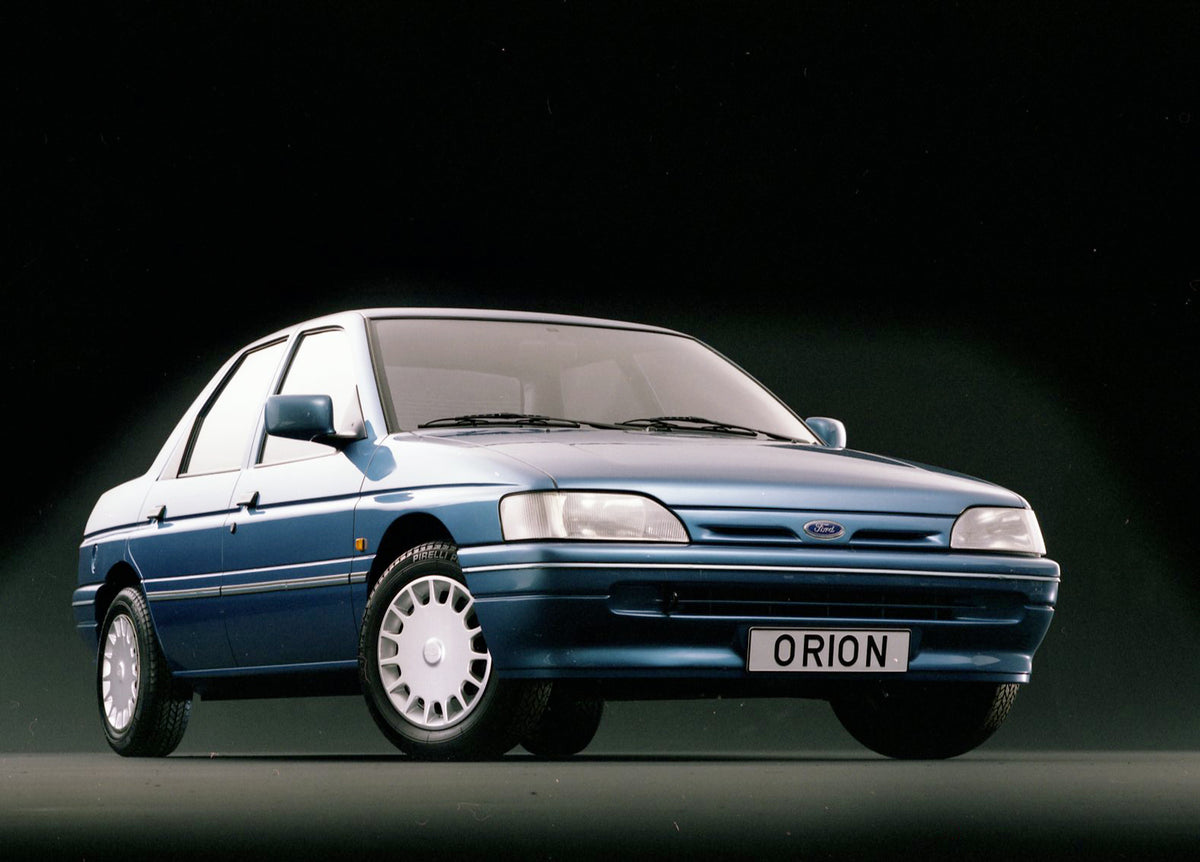 This archival image documents the 1989 Ford Orion MK II in studio and is preserved in the Ford Heritage Vault as part of Ford Motor Company's historic photographic archive. Free for personal, non-commercial use. Ford Heritage Vault reference AR-20...