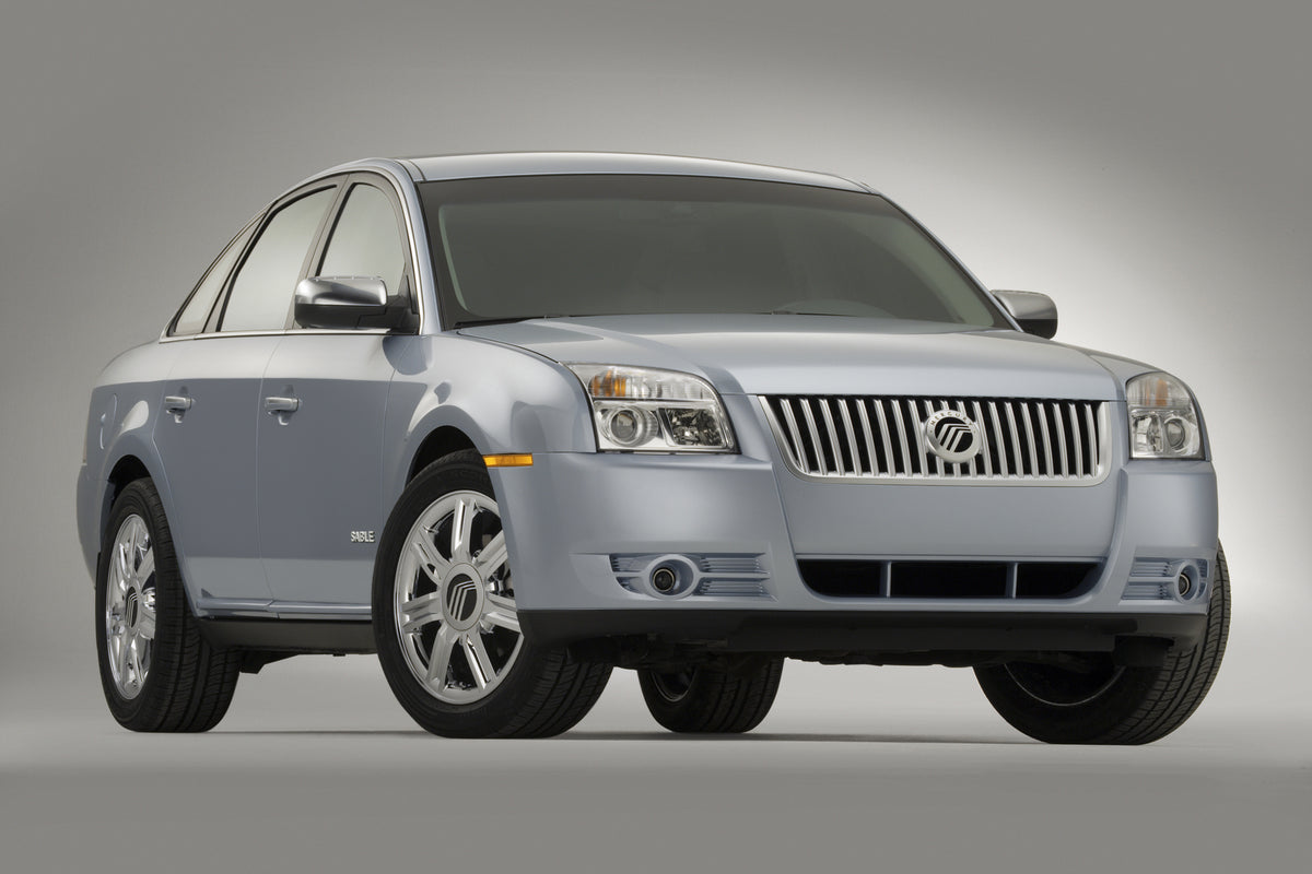 This archival image documents the 2008 Mercury Sable Side View and is preserved in the Ford Heritage Vault as part of Ford Motor Company's historic photographic archive. Free for personal, non-commercial use. Ford Heritage Vault reference AR-2008-...