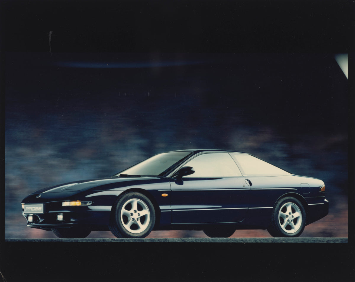 This archival image documents the 1994 Ford Probe Passenger Side Front End View in Studio FAP-2011-3 and is preserved in the Ford Heritage Vault as part of Ford Motor Company's historic photographic archive. Free for personal, non-commercial use. ...