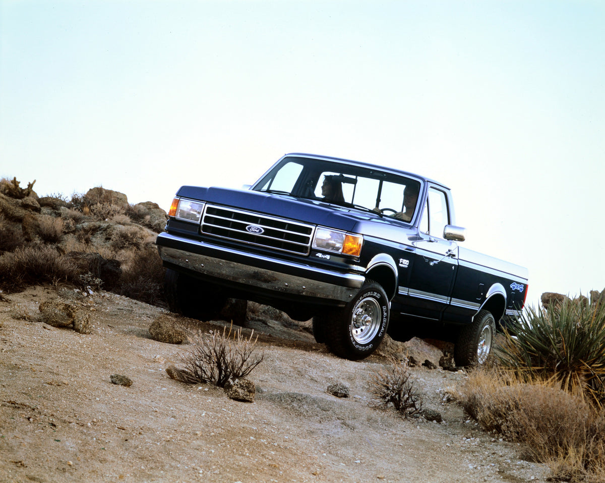 This archival image documents the 1991 Ford F-150 4X4 and is preserved in the Ford Heritage Vault as part of Ford Motor Company's historic photographic archive. Free for personal, non-commercial use. Ford Heritage Vault reference AR-2001-94-208806...