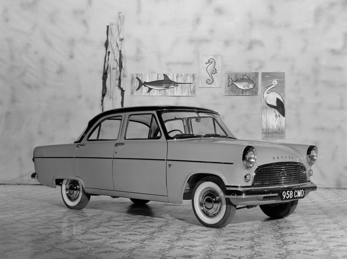 This archival image documents the 1958 Ford Consul MK II creative at Shepperton Thurrock in England and is preserved in the Ford Heritage Vault as part of Ford Motor Company's historic photographic archive. Free for personal, non-commercial use. F...