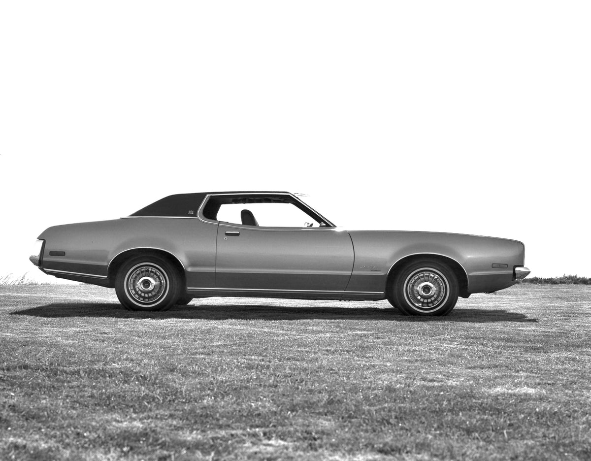 This archival image documents the 1972 Mercury Montego hardtop Side View and is preserved in the Ford Heritage Vault as part of Ford Motor Company's historic photographic archive. Free for personal, non-commercial use. Ford Heritage Vault referenc...