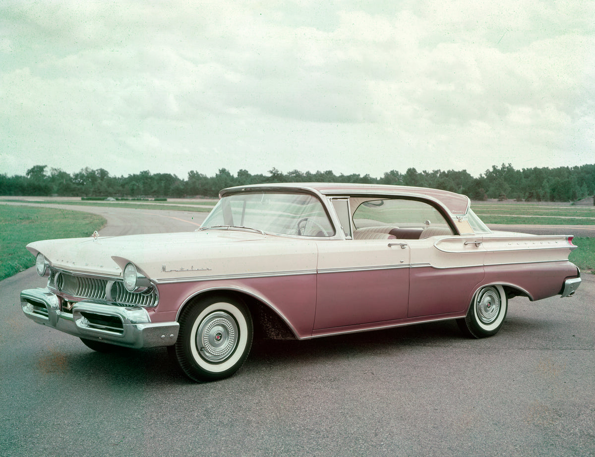 This archival image documents the 1957 Mercury Montclair Phaeton Side Angle and is preserved in the Ford Heritage Vault as part of Ford Motor Company's historic photographic archive. Free for personal, non-commercial use. Ford Heritage Vault refer...