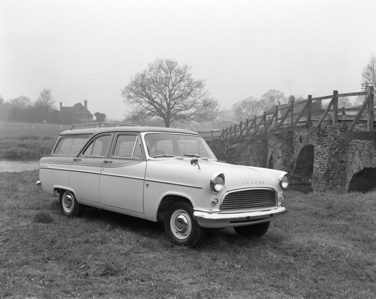 This archival image documents the 1959 Ford Consul Abbott conversion at Farnham and is preserved in the Ford Heritage Vault as part of Ford Motor Company's historic photographic archive. Free for personal, non-commercial use. Ford Heritage Vault r...