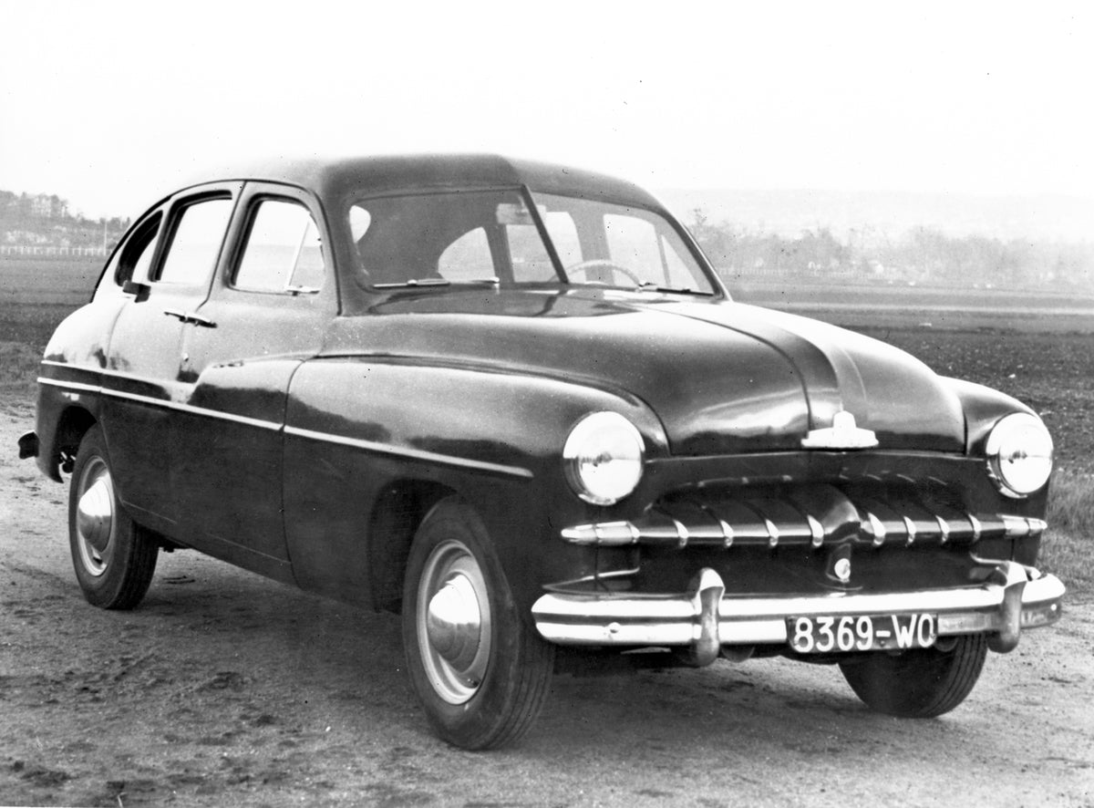 This archival image documents the 1948 Ford Vedette and is preserved in the Ford Heritage Vault as part of Ford Motor Company's historic photographic archive. Free for personal, non-commercial use. Ford Heritage Vault reference AR-2000-213654-142-...
