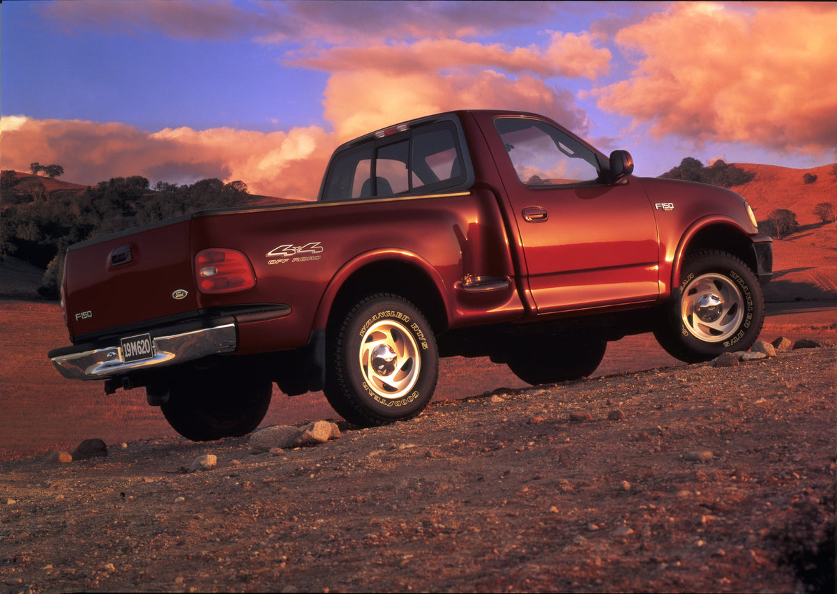 This archival image documents the 1997 Ford F150 4x4 and is preserved in the Ford Heritage Vault as part of Ford Motor Company's historic photographic archive. Free for personal, non-commercial use. Ford Heritage Vault reference AR-2008-8.1.4.788.