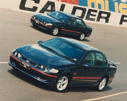 1996 Ford EL Falcon XR6 and XR8 Sedans on the Race Track FAP-2011-3 HV 1996-0110