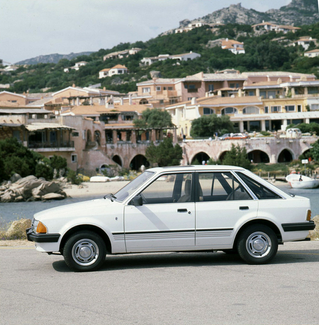 This archival image documents the 1980 Ford Escort Mark III LHD press introduction in Sardinia and is preserved in the Ford Heritage Vault as part of Ford Motor Company's historic photographic archive. Free for personal, non-commercial use. Ford H...