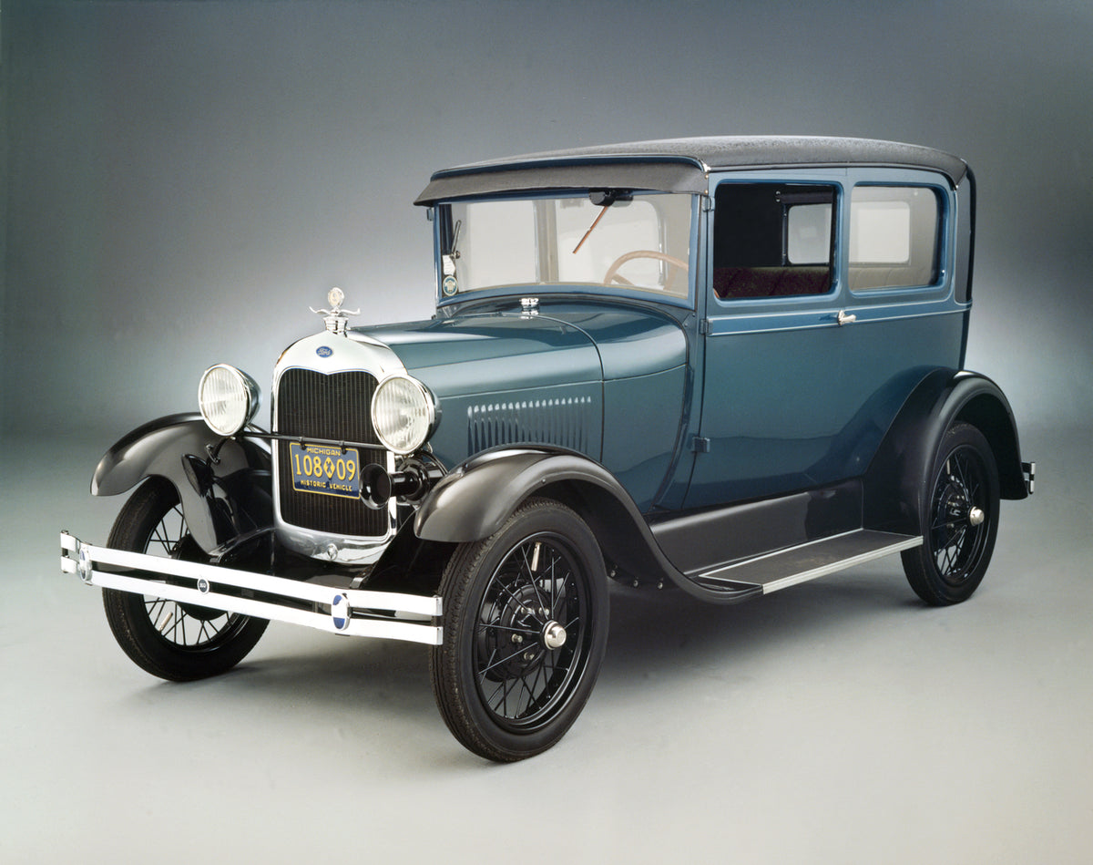 This archival image documents the 1928 Ford Model A Tudor Sedan and is preserved in the Ford Heritage Vault as part of Ford Motor Company's historic photographic archive. Free for personal, non-commercial use. Ford Heritage Vault reference AR-2008...