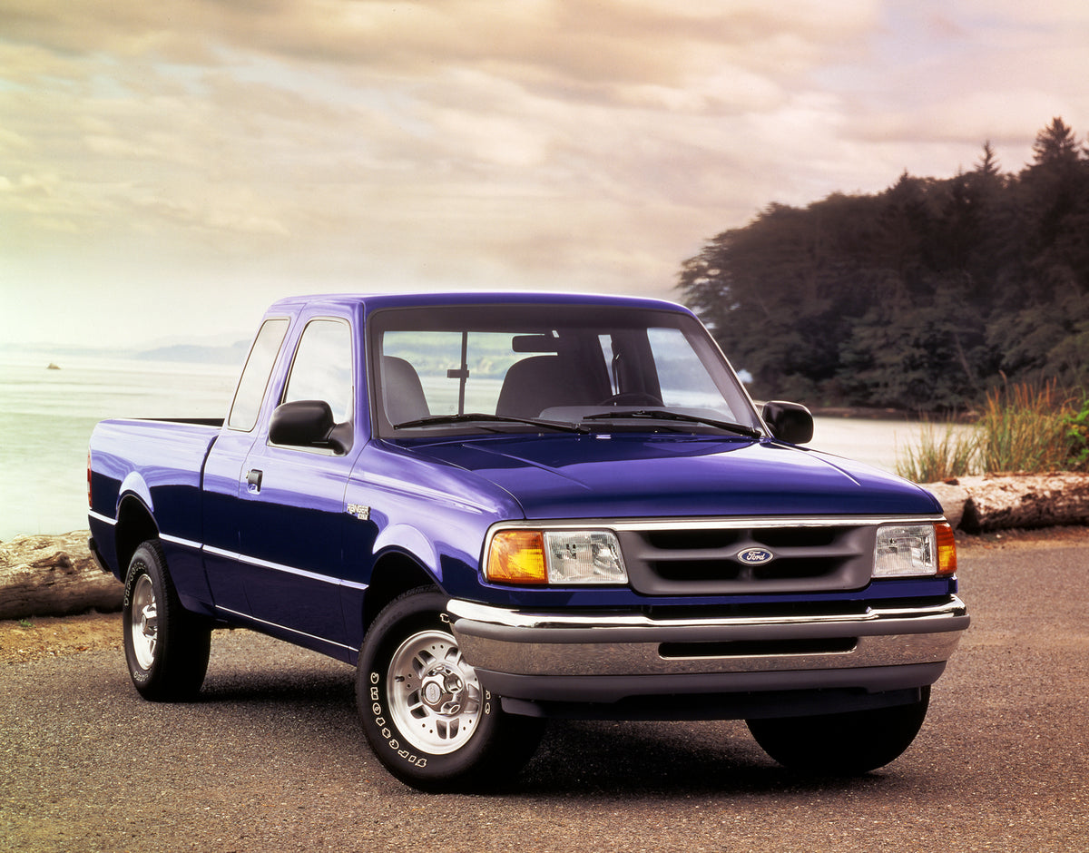 This archival image documents the 1995 Ford Ranger XLT and is preserved in the Ford Heritage Vault as part of Ford Motor Company's historic photographic archive. Free for personal, non-commercial use. Ford Heritage Vault reference AR-2008-8.1.2.7424.