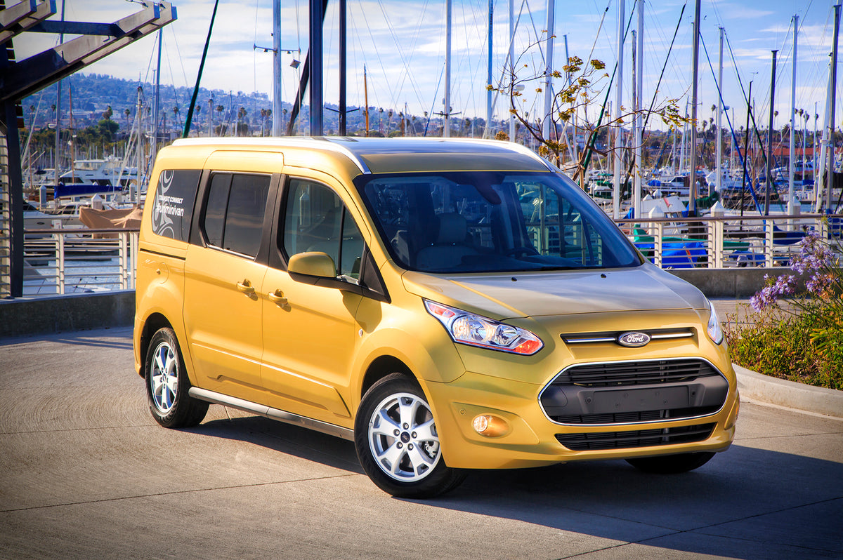 This archival image documents the 2014 Ford Transit Connect in harbor and is preserved in the Ford Heritage Vault as part of Ford Motor Company's historic photographic archive. Free for personal, non-commercial use. Ford Heritage Vault reference A...
