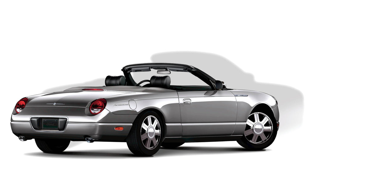 This archival image documents the 2005 Ford Thunderbird convertible and is preserved in the Ford Heritage Vault as part of Ford Motor Company's historic photographic archive. Free for personal, non-commercial use. Ford Heritage Vault reference AR-...