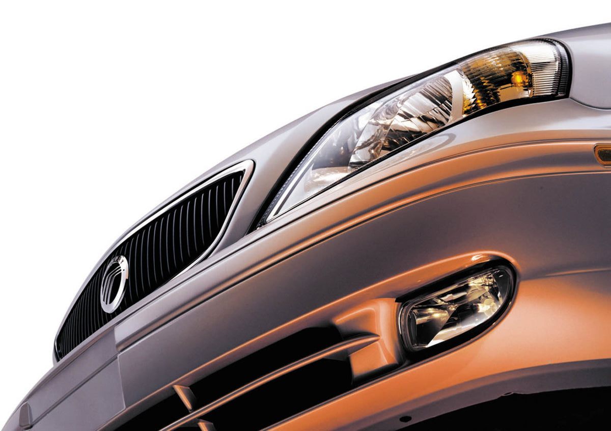 This archival image documents the 2003 Mercury Sable low view front closeup MS93172 and is preserved in the Ford Heritage Vault as part of Ford Motor Company's historic photographic archive. Free for personal, non-commercial use. Ford Heritage Vau...