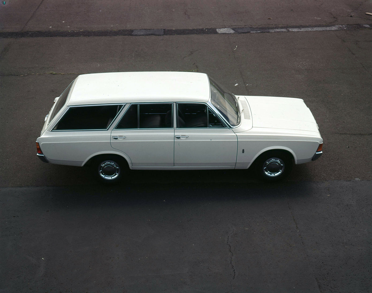 This archival image documents the 1970 Ford Taunus 20M aerial side view on pavement and is preserved in the Ford Heritage Vault as part of Ford Motor Company's historic photographic archive. Free for personal, non-commercial use. Ford Heritage Vau...