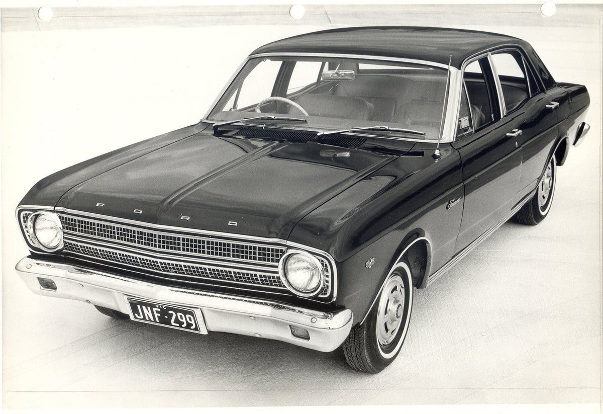 This archival image documents the 1966 Ford XR Falcon Fairmont closeup in studio and is preserved in the Ford Heritage Vault as part of Ford Motor Company's historic photographic archive. Free for personal, non-commercial use. Ford Heritage Vault ...