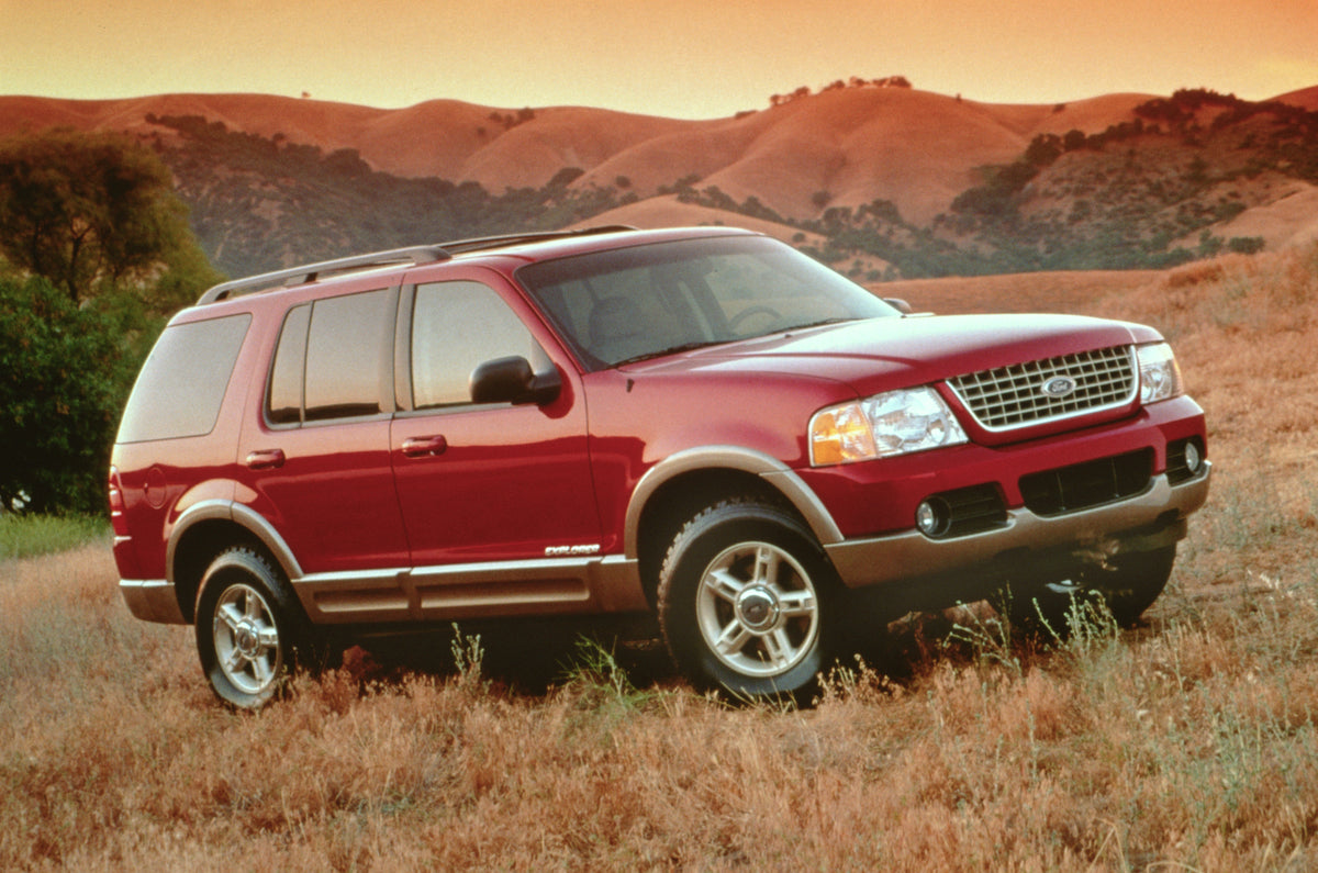This archival image documents the 2002 Ford Explorer Eddie Bauer and is preserved in the Ford Heritage Vault as part of Ford Motor Company's historic photographic archive. Free for personal, non-commercial use. Ford Heritage Vault reference AR-200...