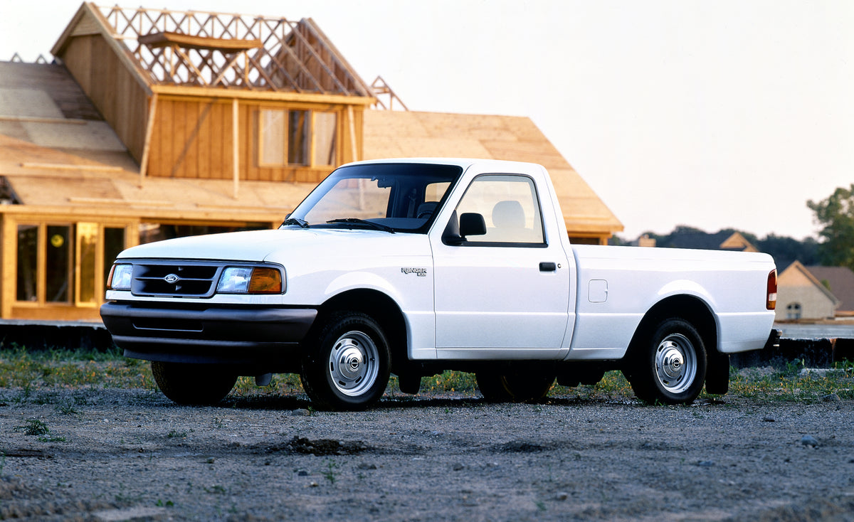 This archival image documents the 1996 Ford Ranger XL and is preserved in the Ford Heritage Vault as part of Ford Motor Company's historic photographic archive. Free for personal, non-commercial use. Ford Heritage Vault reference AR-2008-8.1.2.7429.