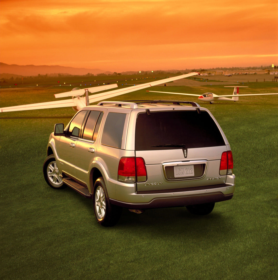 This archival image documents the 2004 Lincoln Aviator and is preserved in the Ford Heritage Vault as part of Ford Motor Company's historic photographic archive. Free for personal, non-commercial use. Ford Heritage Vault reference AR-2008-8.1.1.1267.