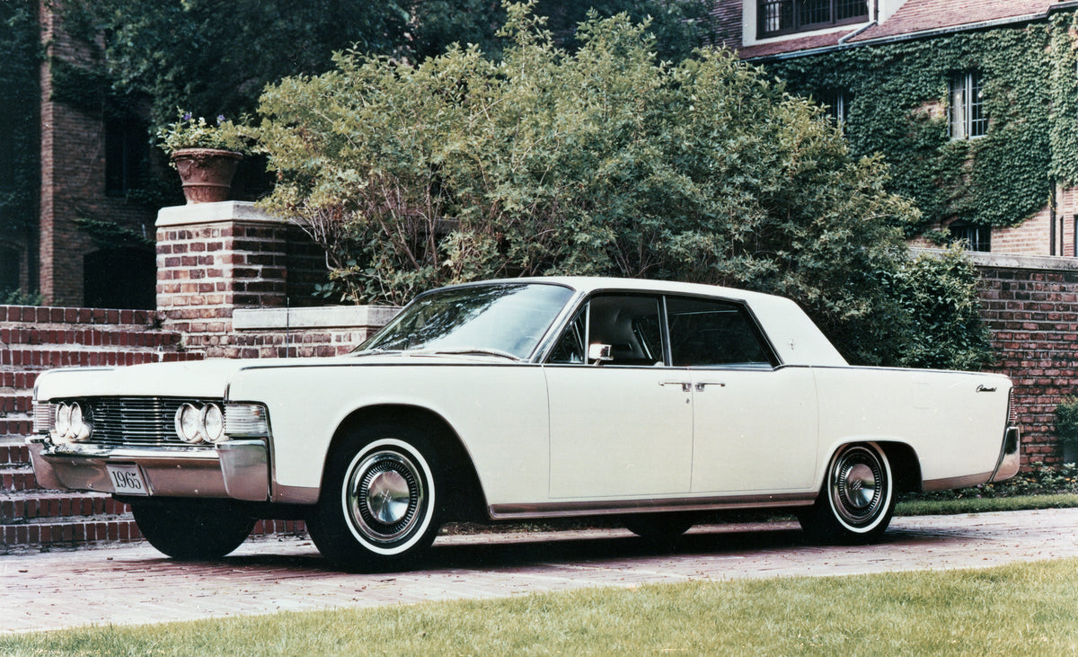 This archival image documents the 1965 Lincoln Continental four-door coach door hardtop and is preserved in the Ford Heritage Vault as part of Ford Motor Company's historic photographic archive. Free for personal, non-commercial use. Ford Heritage...