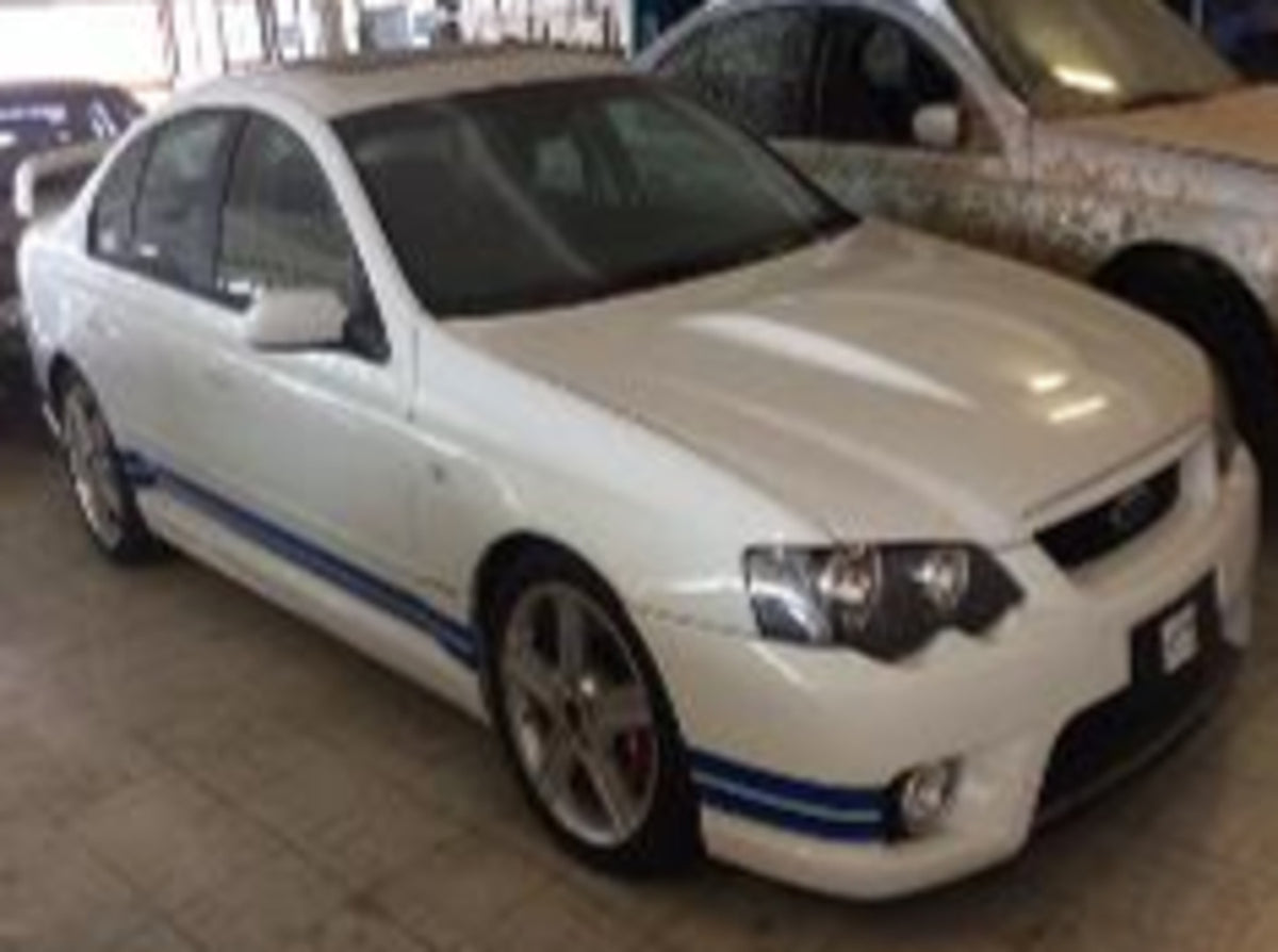 This archival image documents the 2003 Ford BA Falcon FPV GT and is preserved in the Ford Heritage Vault as part of Ford Motor Company's historic photographic archive. Free for personal, non-commercial use. Ford Heritage Vault reference AR-2024-9....