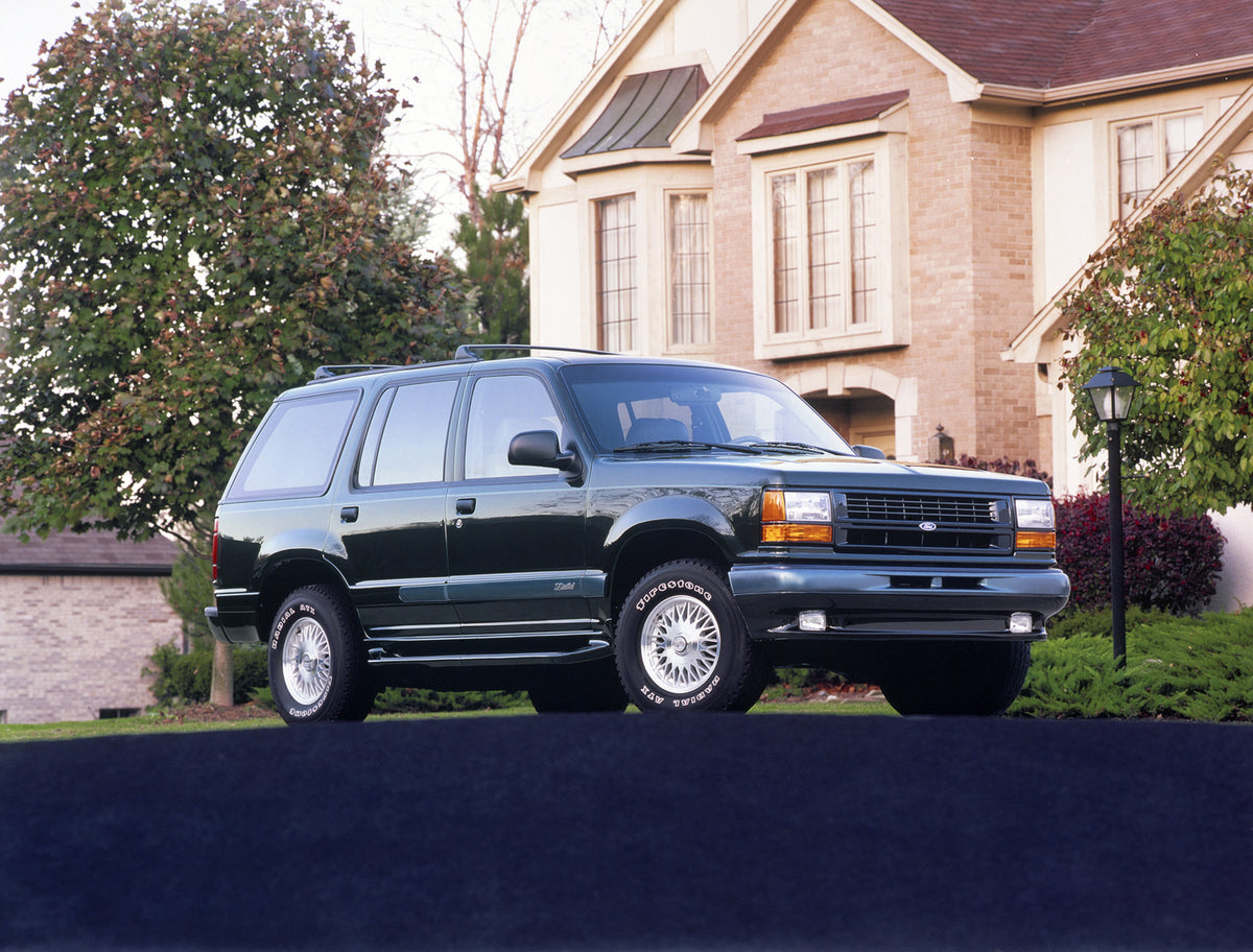 This archival image documents the 1993 Ford Explorer Limited and is preserved in the Ford Heritage Vault as part of Ford Motor Company's historic photographic archive. Free for personal, non-commercial use. Ford Heritage Vault reference AR-2008-8....