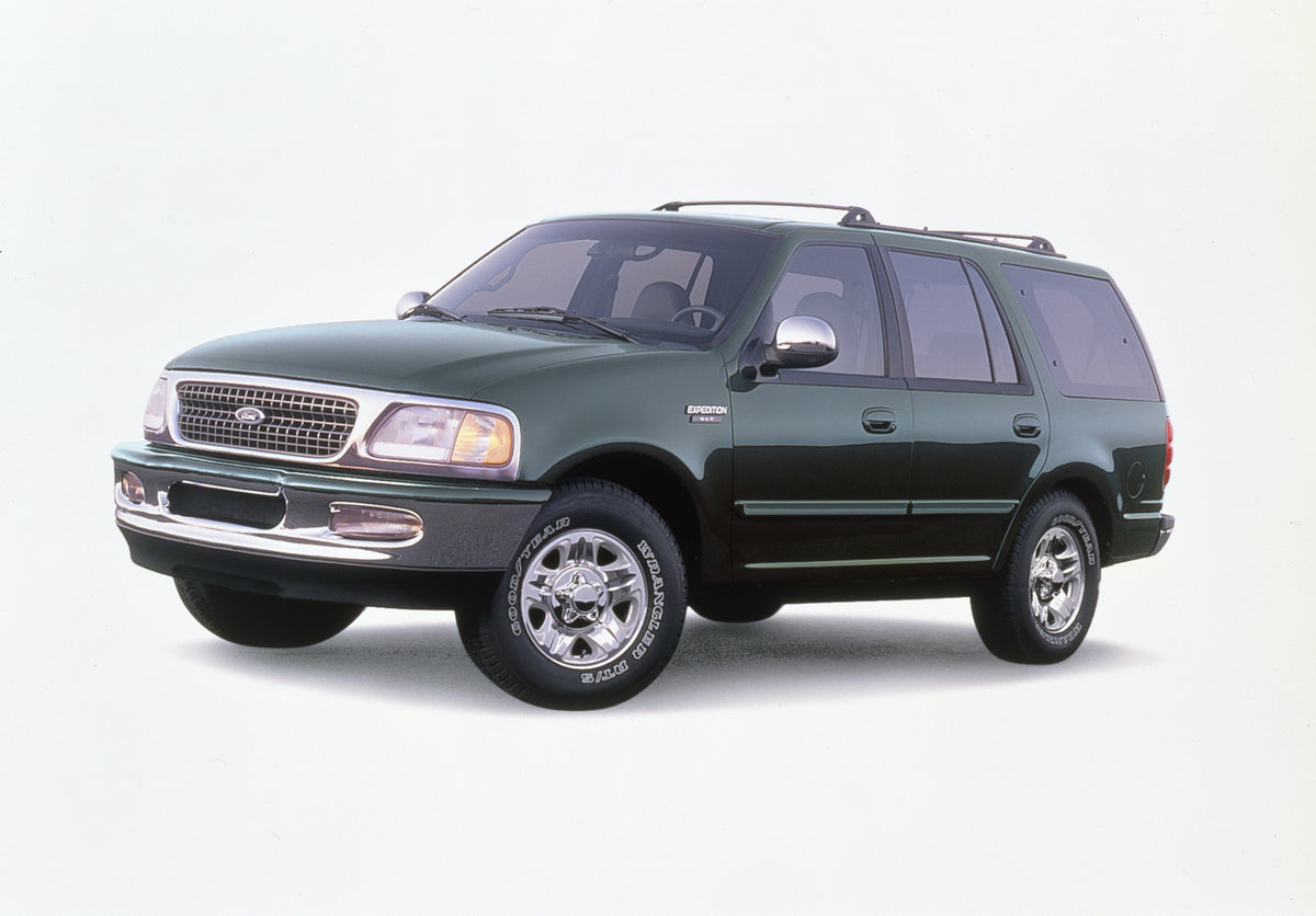This archival image documents the 1997 Ford Expedition XLT and is preserved in the Ford Heritage Vault as part of Ford Motor Company's historic photographic archive. Free for personal, non-commercial use. Ford Heritage Vault reference AR-2008-8.1....