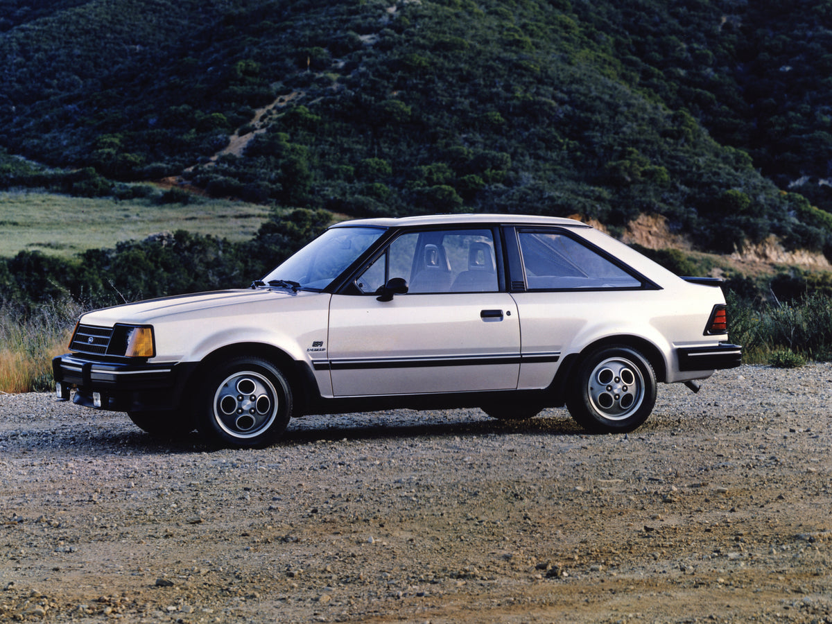 This archival image documents the 1985 Ford Escort GT and is preserved in the Ford Heritage Vault as part of Ford Motor Company's historic photographic archive. Free for personal, non-commercial use. Ford Heritage Vault reference AR-2008-8.1.2.6745.