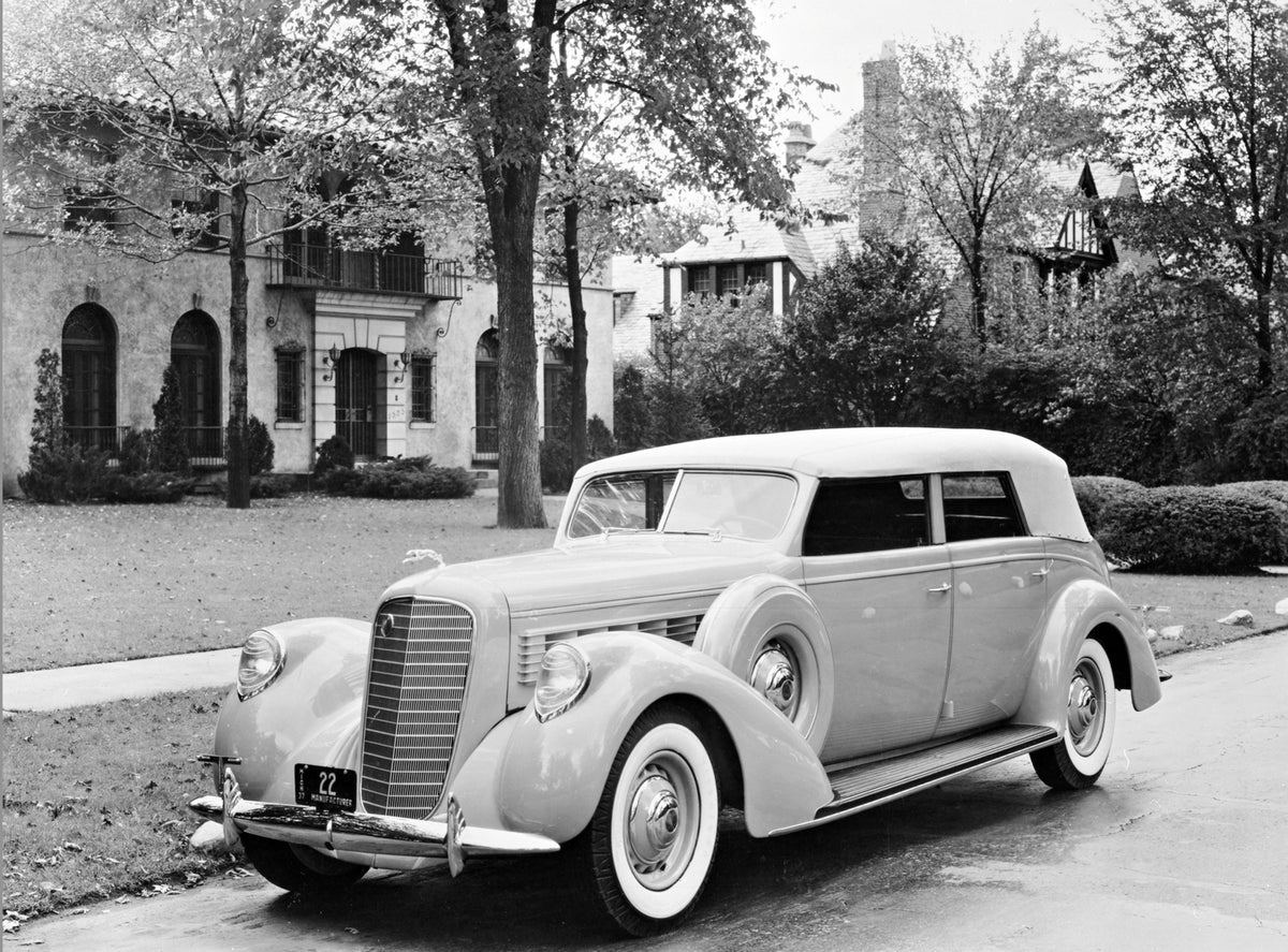 This archival image documents the 1937 Lincoln Brunn Convertible Victoria and is preserved in the Ford Heritage Vault as part of Ford Motor Company's historic photographic archive. Free for personal, non-commercial use. Ford Heritage Vault referen...