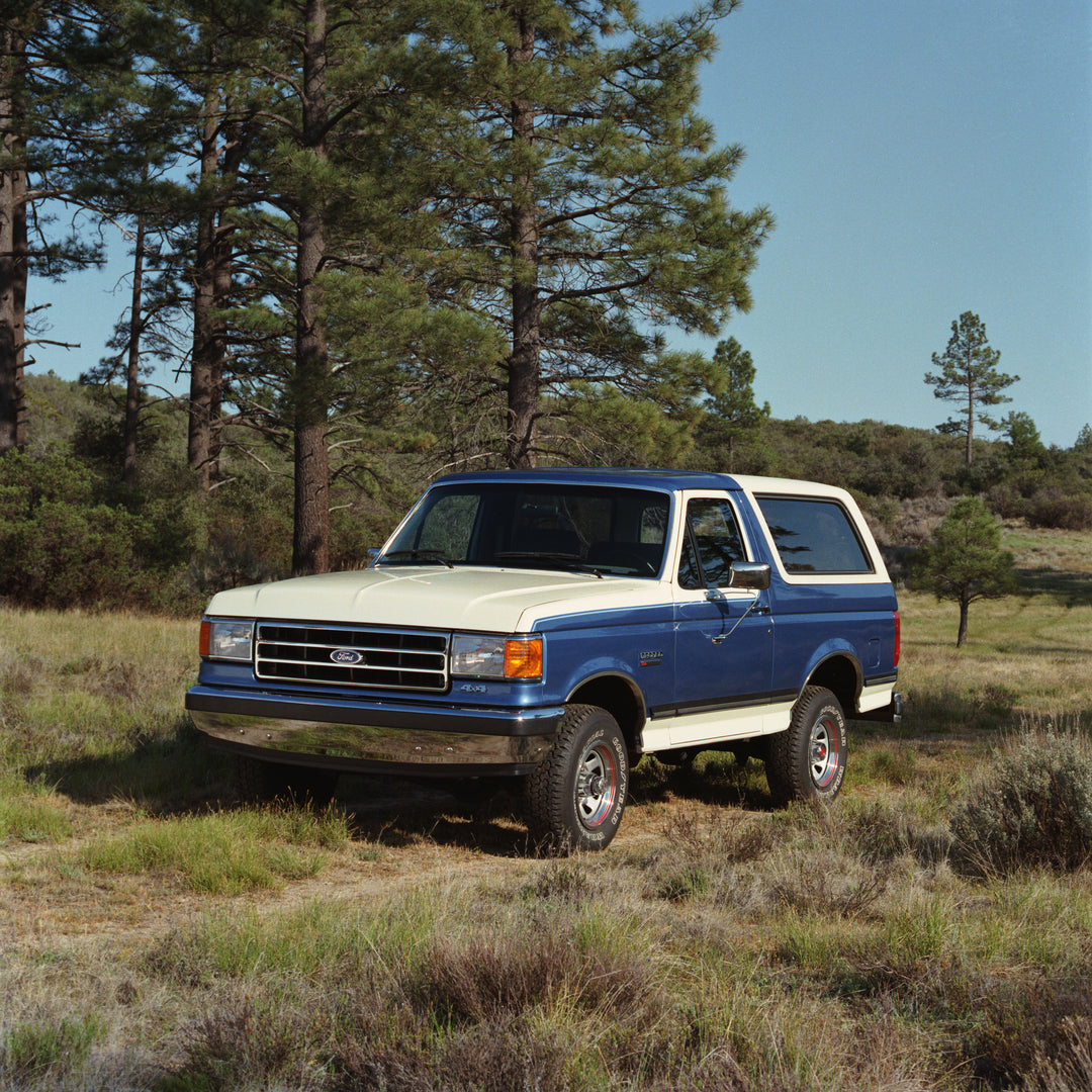 This archival image documents the 1989 Ford Bronco and is preserved in the Ford Heritage Vault as part of Ford Motor Company's historic photographic archive. Free for personal, non-commercial use. Ford Heritage Vault reference AR-2008-8.1.7.294.
