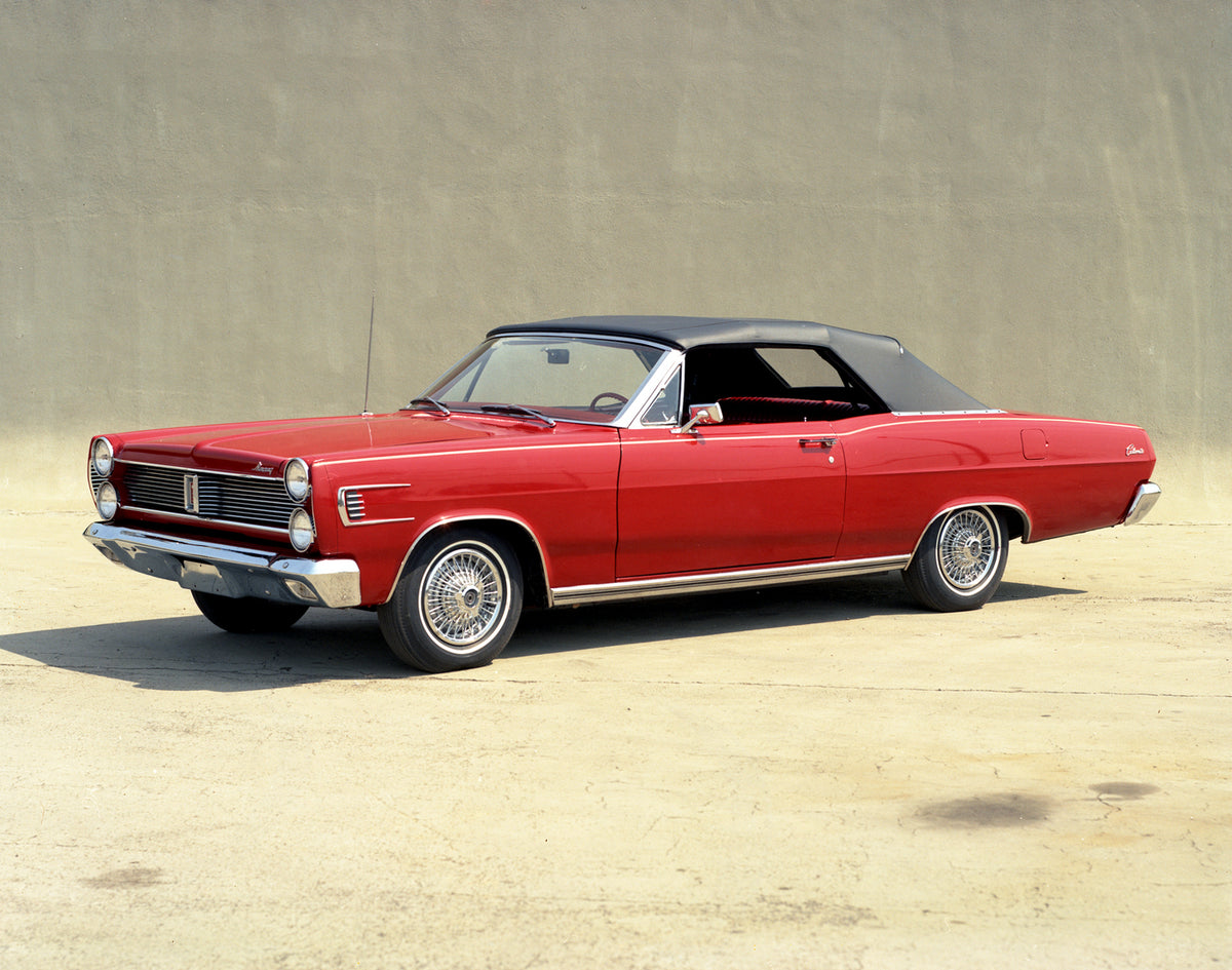 This archival image documents the 1967 Mercury Comet Caliente convertible with Top Up and is preserved in the Ford Heritage Vault as part of Ford Motor Company's historic photographic archive. Free for personal, non-commercial use. Ford Heritage V...