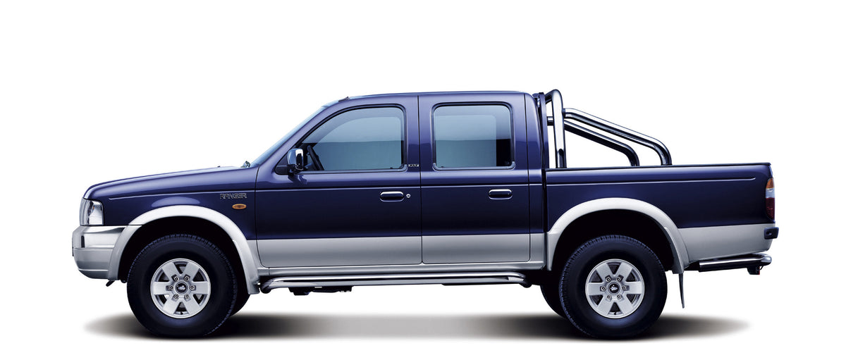 This archival image documents the 2002 Ford Ranger front view in studio and is preserved in the Ford Heritage Vault as part of Ford Motor Company's historic photographic archive. Free for personal, non-commercial use. Ford Heritage Vault reference...