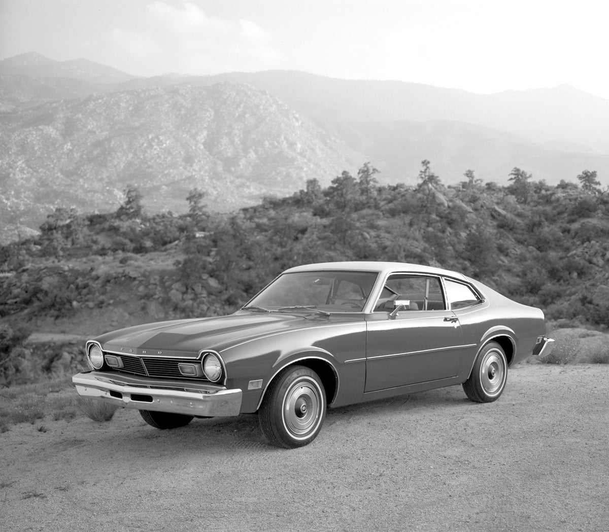 This archival image documents the 1977 Ford Maverick and is preserved in the Ford Heritage Vault as part of Ford Motor Company's historic photographic archive. Free for personal, non-commercial use. Ford Heritage Vault reference AR-2008-8.1.4.5651.