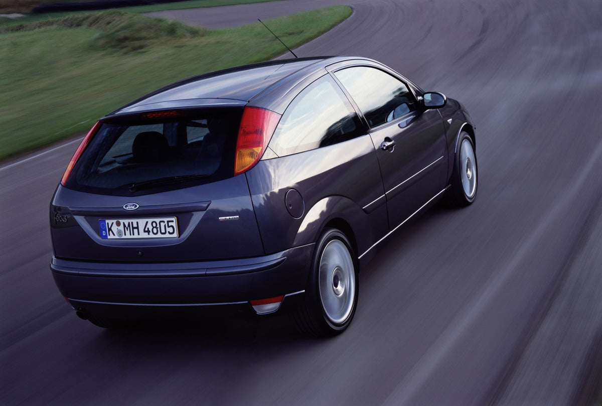 This archival image documents the 2001 Ford Focus ST 170 rear view action shot on road and is preserved in the Ford Heritage Vault as part of Ford Motor Company's historic photographic archive. Free for personal, non-commercial use. Ford Heritage ...