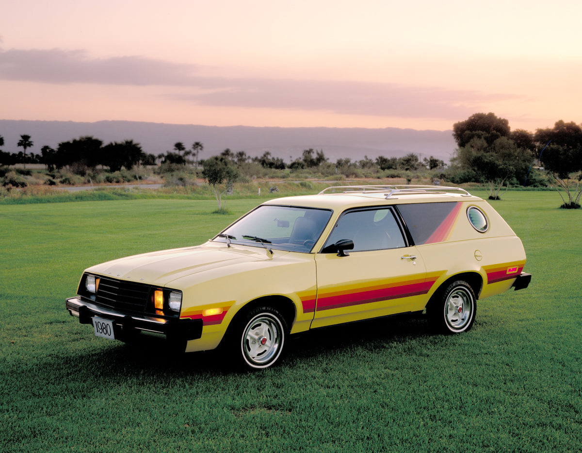 This archival image documents the 1980 Ford Pinto station wagon and is preserved in the Ford Heritage Vault as part of Ford Motor Company's historic photographic archive. Free for personal, non-commercial use. Ford Heritage Vault reference AR-2008...