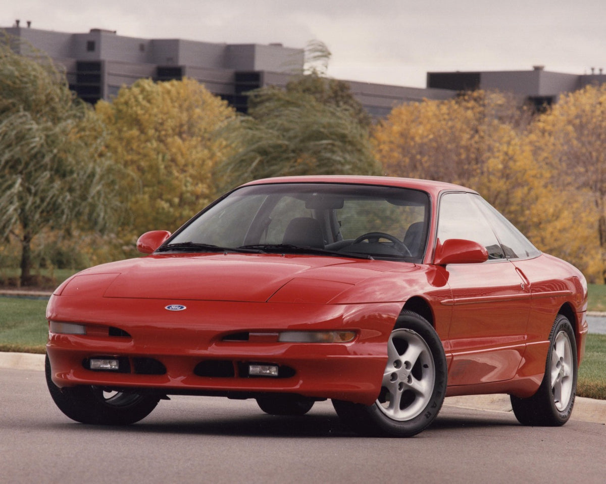 This archival image documents the 1995 Ford Probe and is preserved in the Ford Heritage Vault as part of Ford Motor Company's historic photographic archive. Free for personal, non-commercial use. Ford Heritage Vault reference AR-2008-8.34.70.