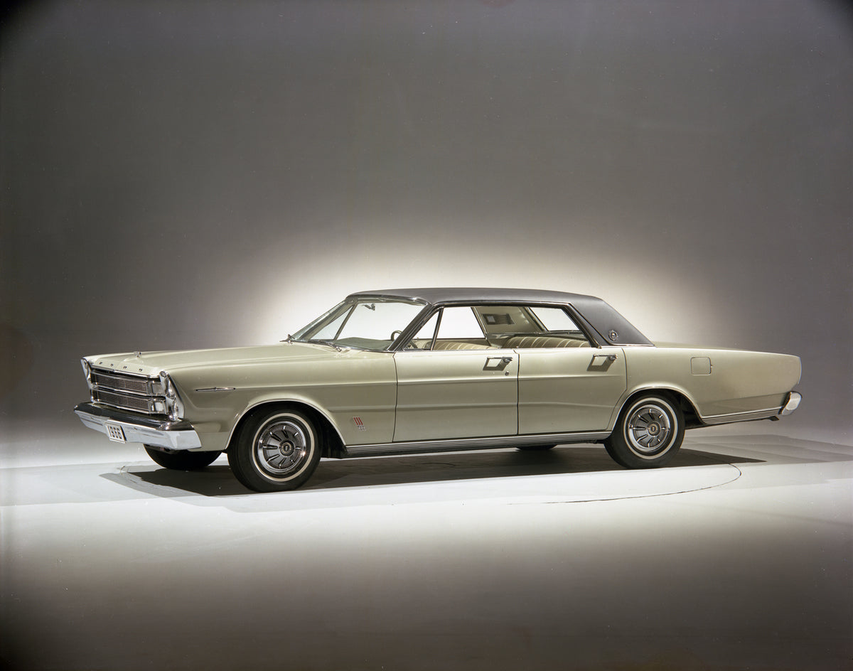 This archival image documents the 1966 Ford LTD four-door hardtop and is preserved in the Ford Heritage Vault as part of Ford Motor Company's historic photographic archive. Free for personal, non-commercial use. Ford Heritage Vault reference AR-20...