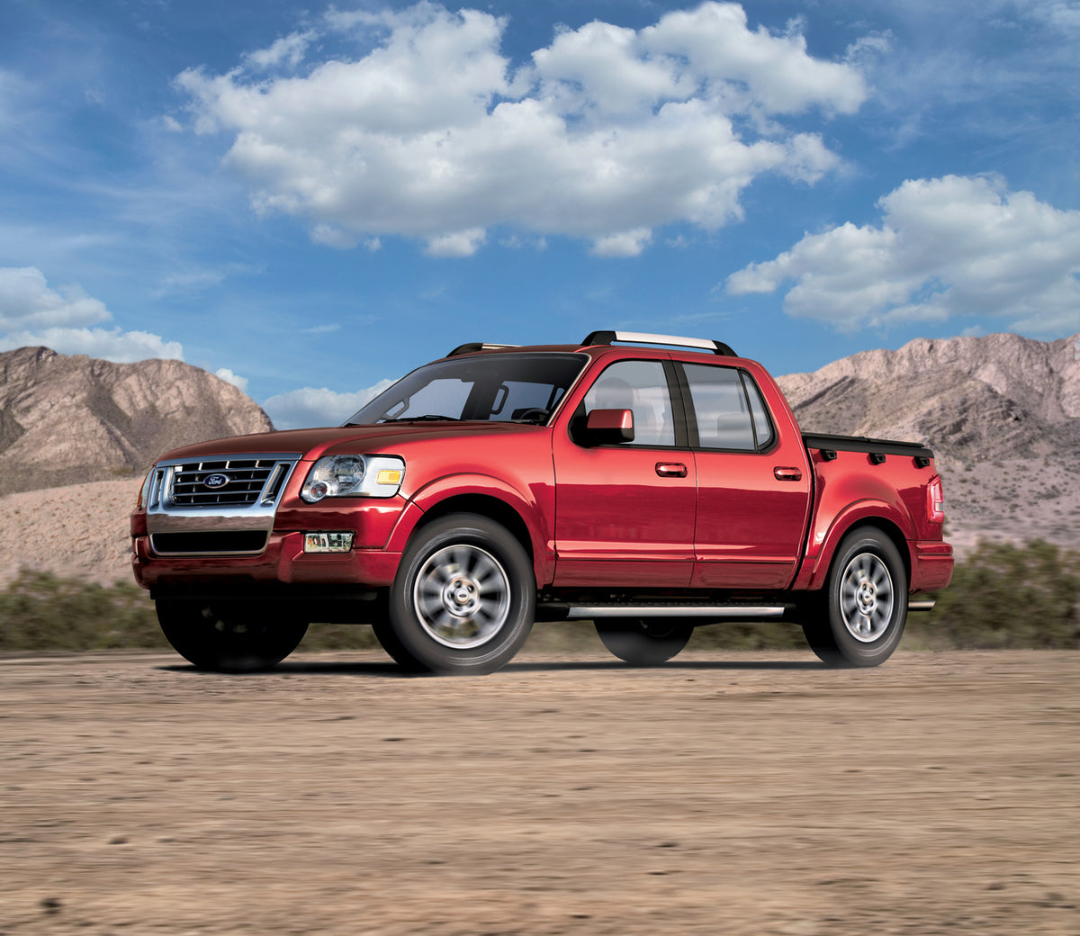 This archival image documents the 2007 Ford Explorer Sport Trac 4x4 Limited and is preserved in the Ford Heritage Vault as part of Ford Motor Company's historic photographic archive. Free for personal, non-commercial use. Ford Heritage Vault refer...