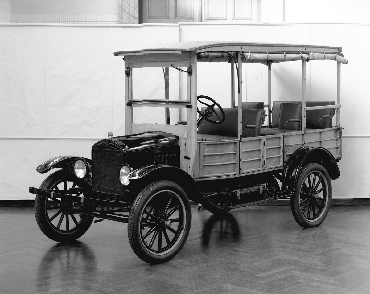 This archival image documents the 1926 Ford Model T depot hack and is preserved in the Ford Heritage Vault as part of Ford Motor Company's historic photographic archive. Free for personal, non-commercial use. Ford Heritage Vault reference AR-2008-...